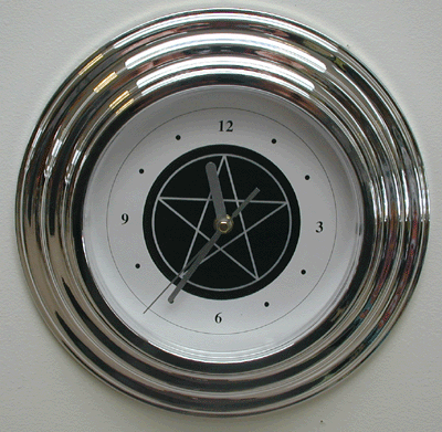 Pentagram Clock, rugs, carpets, tea pots, fountians, coasters, and more for the happy pagan home